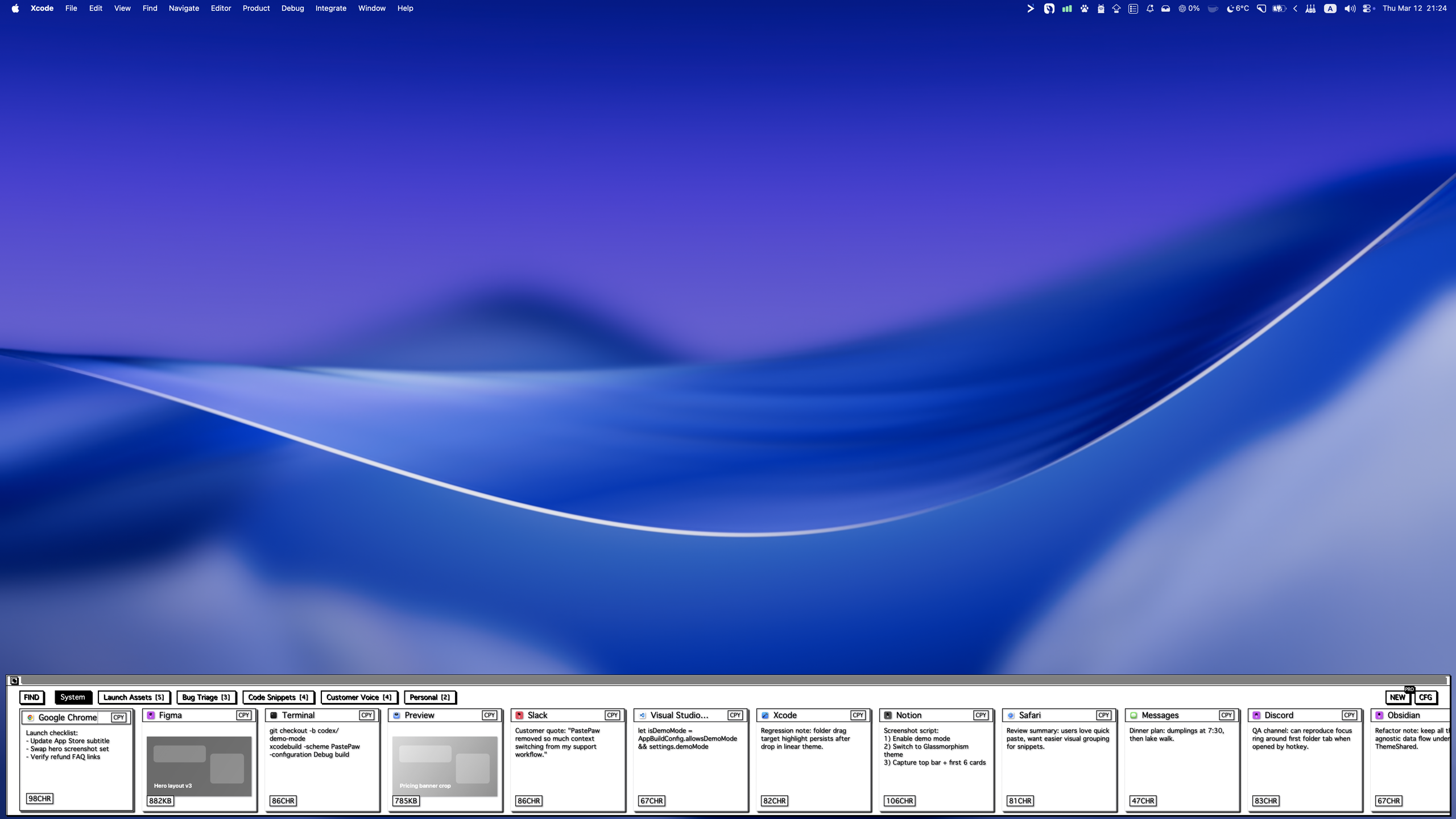PastePaw Classic Mac Theme